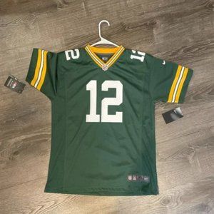 Nike Aaron Rodgers Packers Football NFL Jersey. NWT! Kids Size XL (women small)